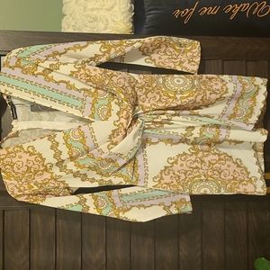 Boohoo Petite chain print dress size 6.